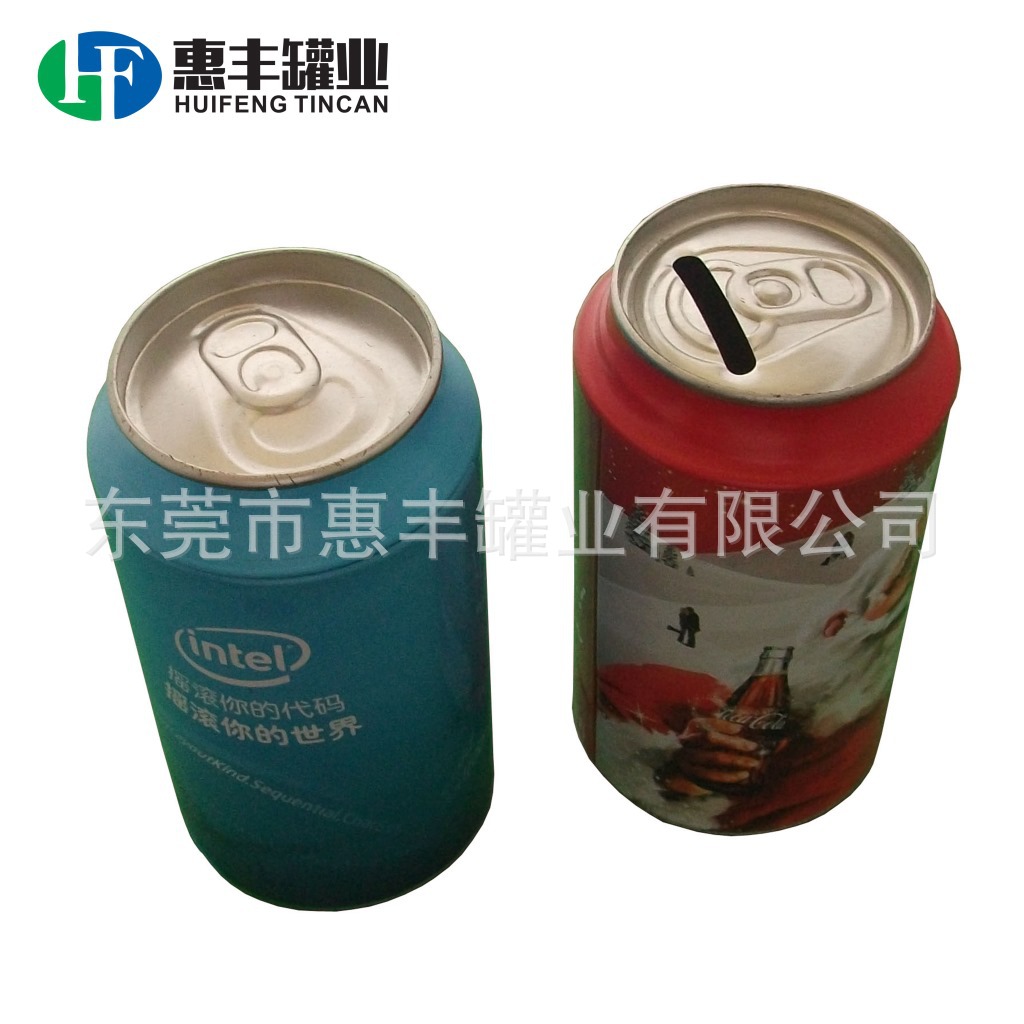 供应各种款式可乐形马口铁罐 存钱铁罐 内衣服包装马口铁储蓄罐
