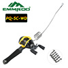 EMMROD Portable Spring Fishing Rest Plove Fishing Ring Fishing Ring Super Short Rock Ship Boat Ice Fishing rod PQ-WD