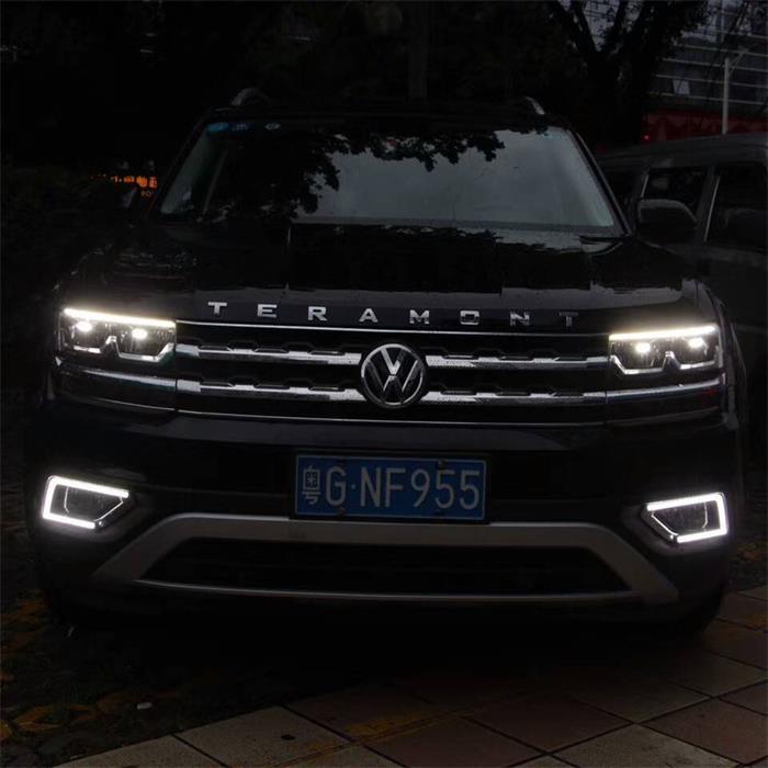 Aplicable a Volkswagen Tuang 17-18 Luz de marcha diurna Luz de niebla modificada luz diurna