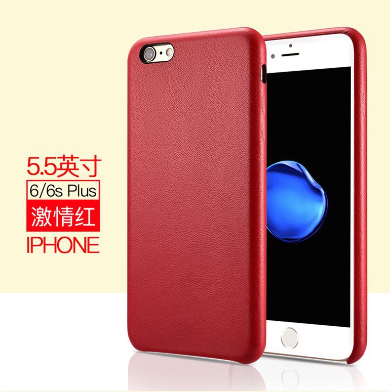 XOOMZ Business Style Handmade Genuine Lambskin Leather Back Cover Case for Apple iPhone 6S Plus/6 Plus & iPhone 6S/6
