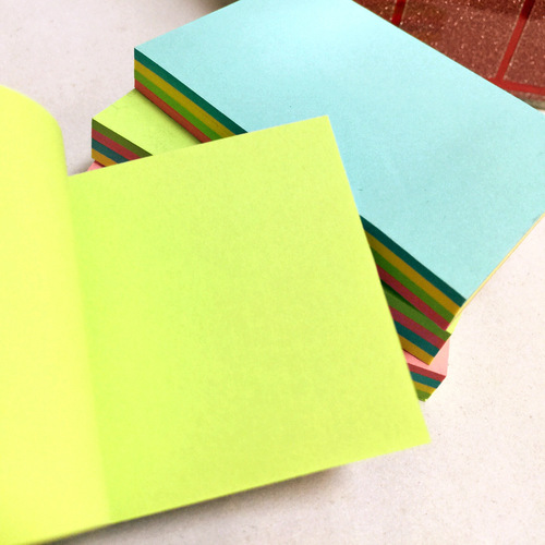 Ritian 76*50mm Color Post-it Notes Four-Color One-Word Sticky Master Notes Message Notes Wholesale