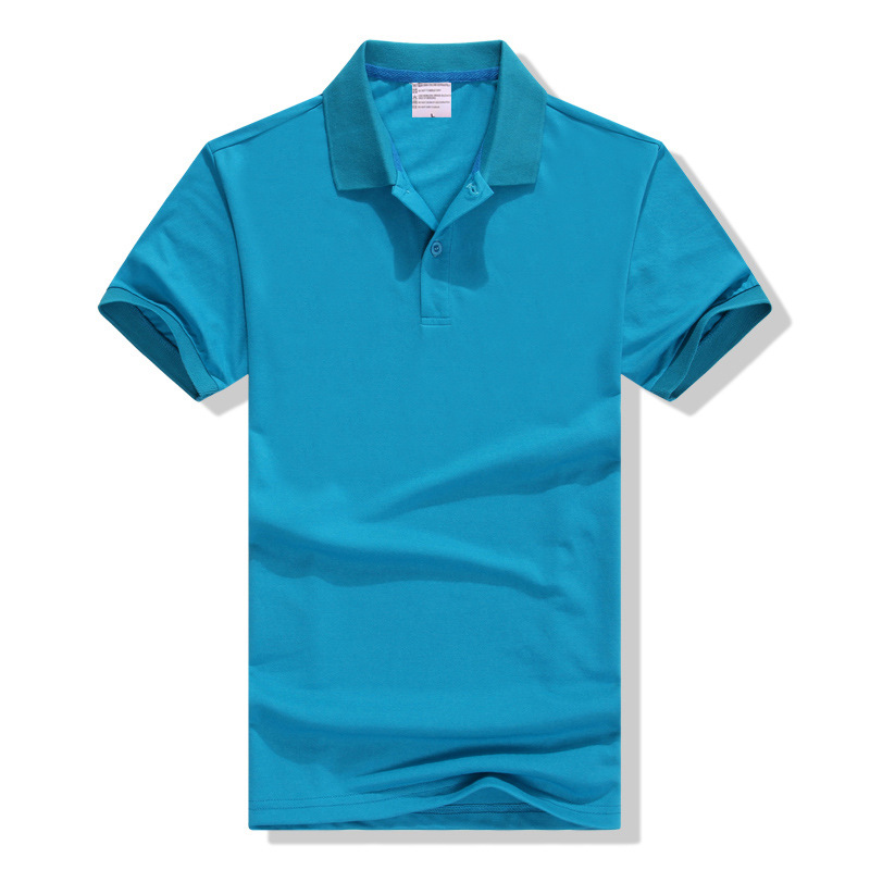 man Pearl cotton Lapel Short sleeved T-shirt Solid T-Shirt customized coverall Factory wholesale