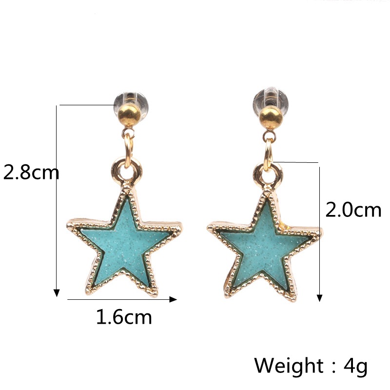 Pentagram Earrings Jewelry Wholesale Star Earrings display picture 19