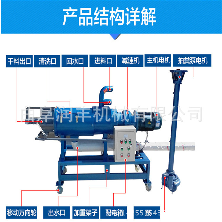 猪粪有机肥干燥机 思茅分离机说明书