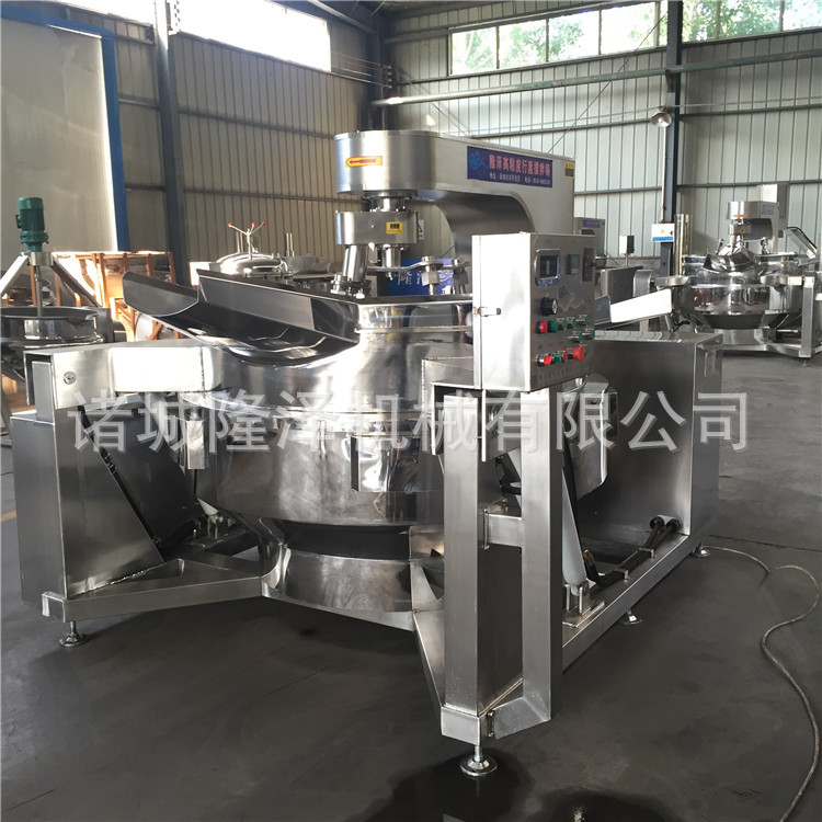 厂家生产100L电加热火锅底料炒锅 炒辣椒酱锅 烧醇油行星搅拌锅