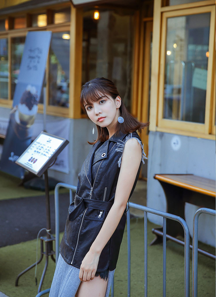 Gilet femme MOFFI en En cuir - Ref 3316351 Image 13