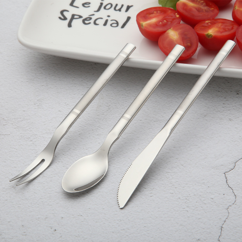 月饼刀叉甜品咖啡勺水果叉子不锈钢餐具套装