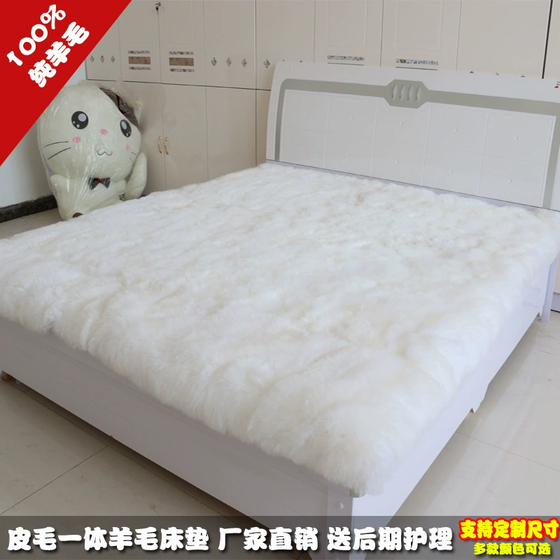 Шерстяной матрас Коврик с татами Чистая шерсть Одеяло для кровати Меховой матрас Влагостойкий утолщенный теплый коврик для дивана