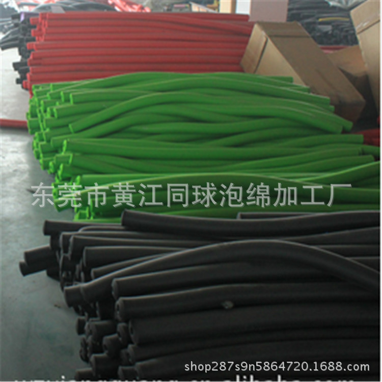 东莞厂家供 20MM内孔海绵管 闸机门专用NBR彩色橡塑管 双色泡绵管
