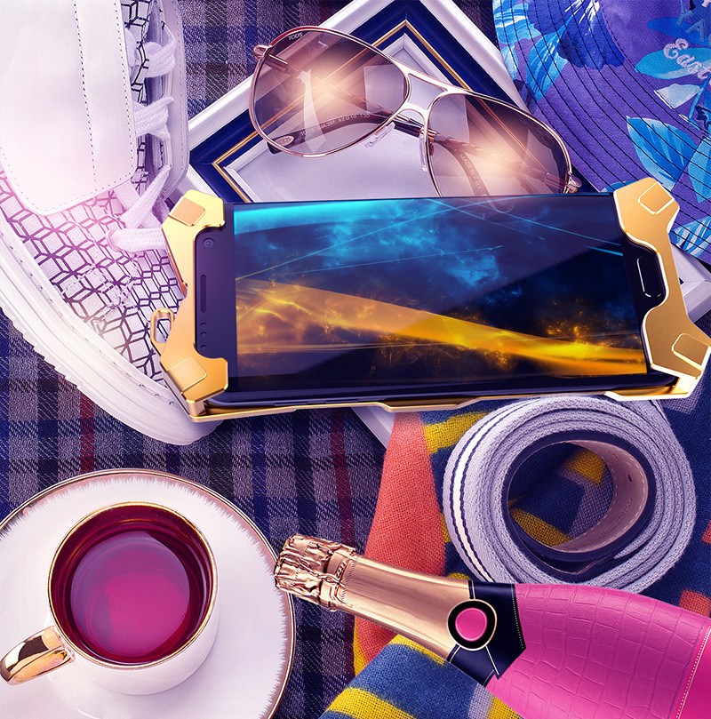 SIMON THOR Ⅱ Aviation Aluminum Alloy Shockproof Armor Metal Case Cover for Samsung Galaxy S6 Edge