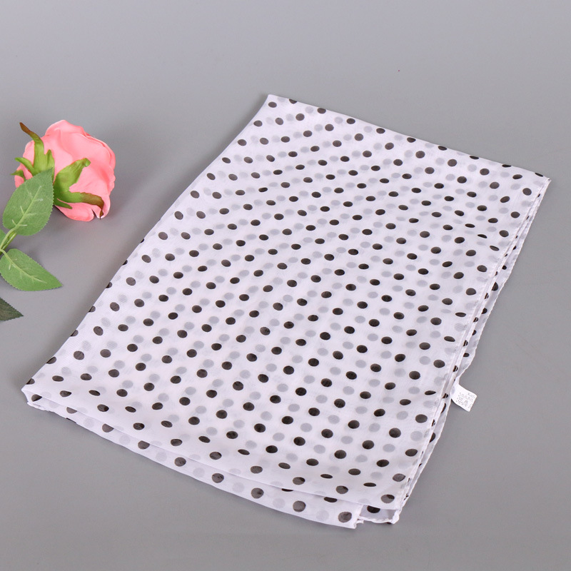 2#白色 (2)- 印花雪纺丝巾 新花色