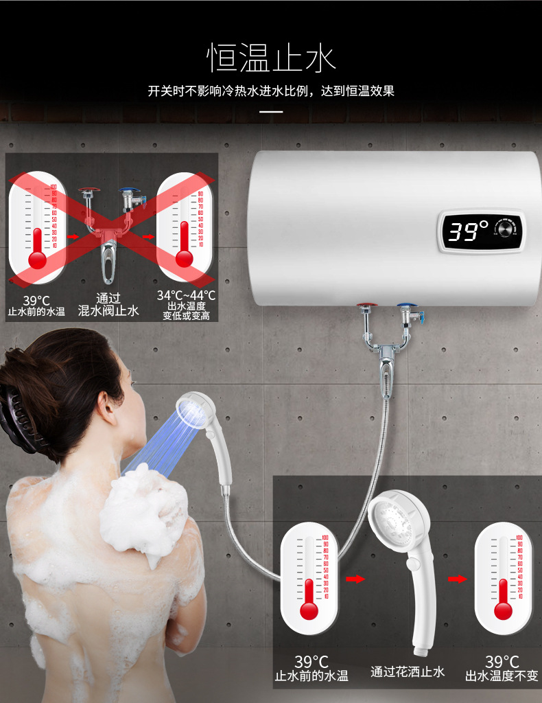 Wholesale of LED temperature-controlled three-color and seven-color pressure-increasing water-stopping negative ion shower heads and handheld water-saving shower sets undefined
