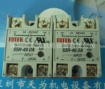 【实物拍摄】FOTEK阳明SSR-40DA单相固态继电器