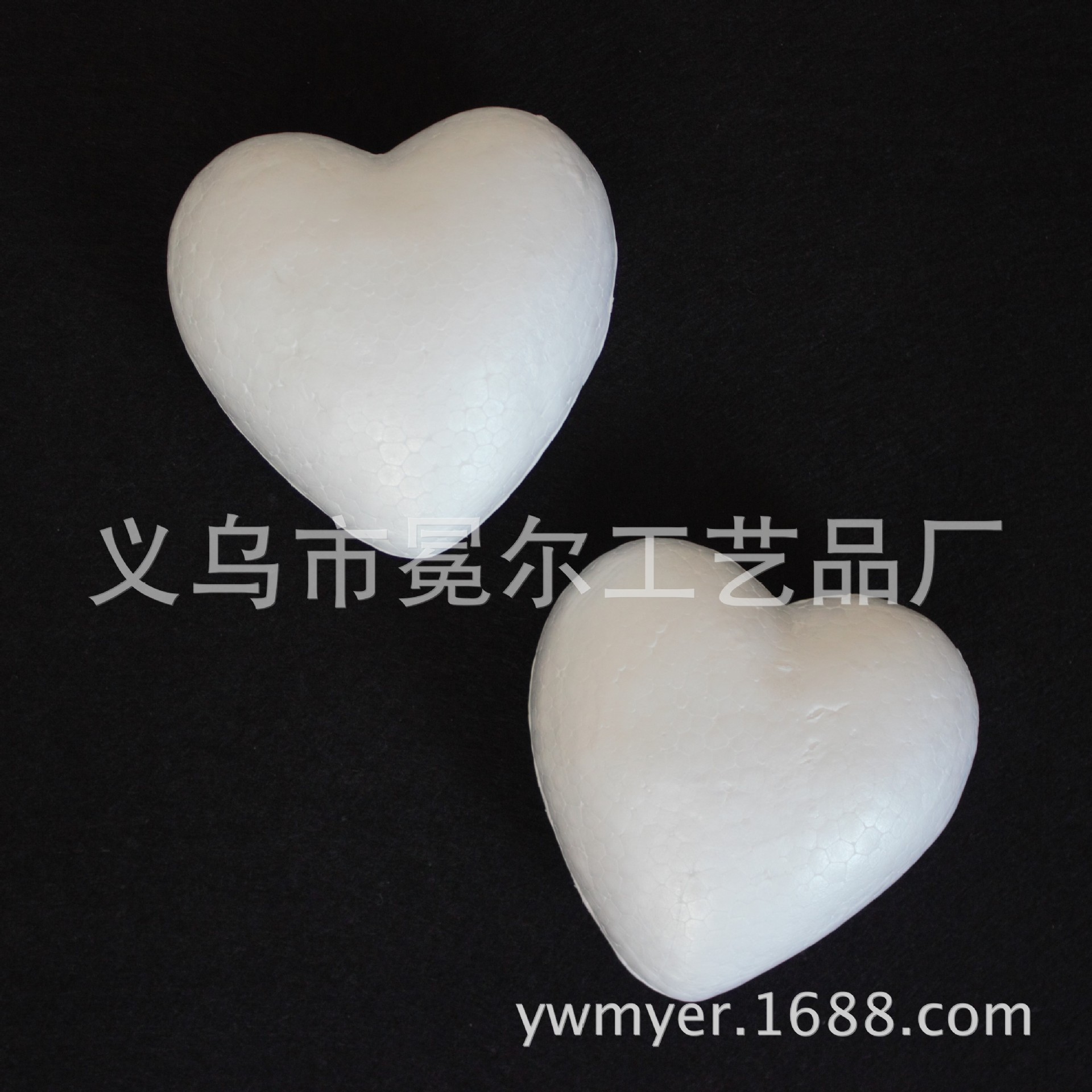 厂家直销10cm泡沫桃心 情人节保丽龙爱心泡沫  心形DIY泡沫