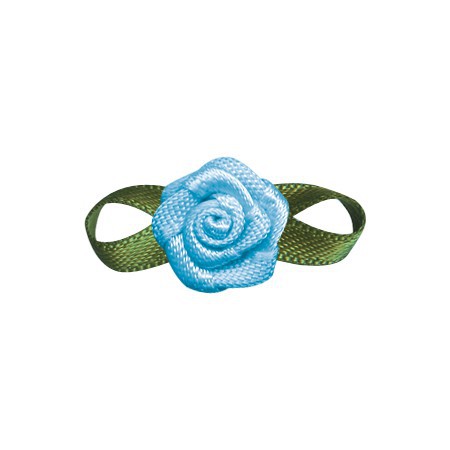 Yao Ming decoración de flores DIY hecho a mano 2 puntos Rosa ropa interior Decoración Accesorios hechos a mano cinta pequeña flor arco