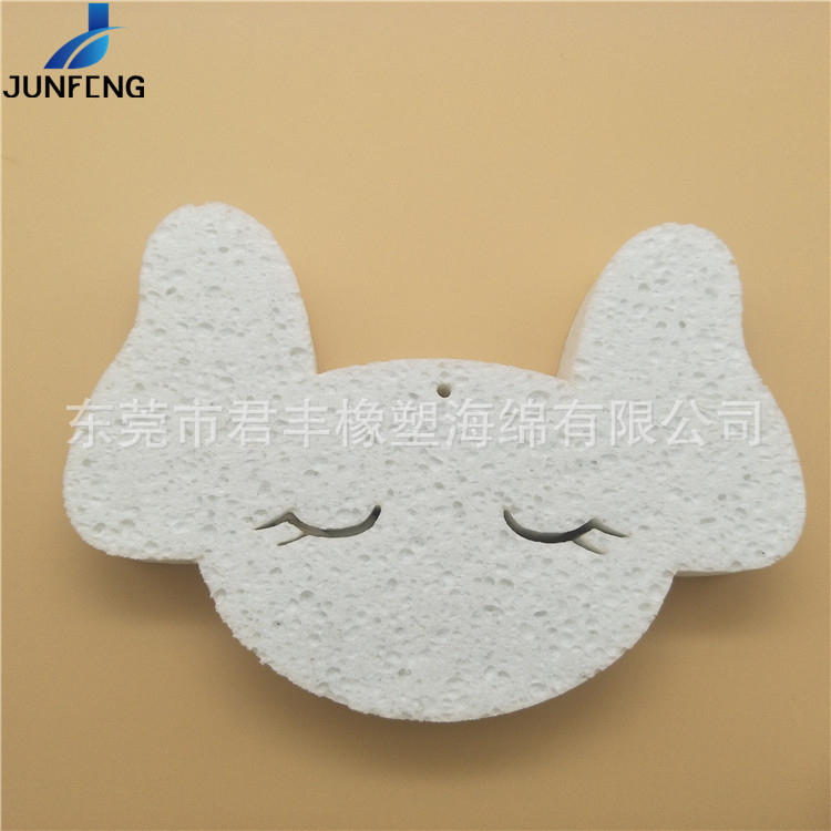 定制加工卡通搓澡沐浴棉 洗碗吸水清洁木浆海绵 洗脸木浆棉粉扑
