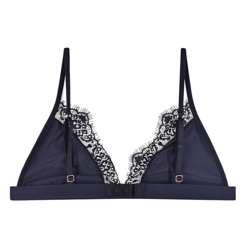 欧美超薄款无钢圈睫毛性感内衣时尚百搭舒适进口杜邦莱卡面料文胸