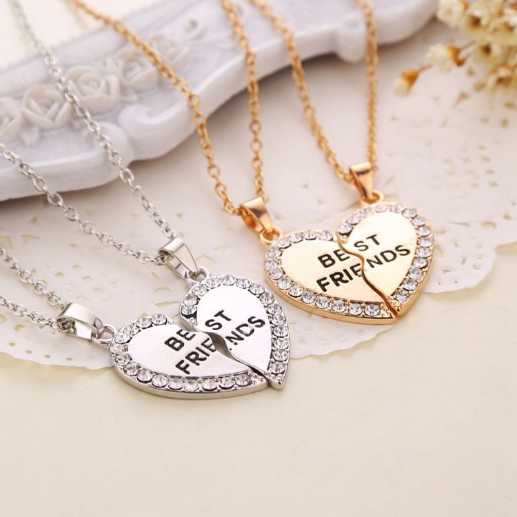 Joyería Popular Letras De Moda Mejores Amigos Buenos Amigos Collares Que Venden Collares Al Por Mayor display picture 10