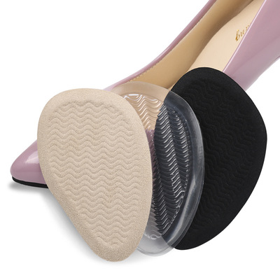 silica gel transparent Slip insole Viscosity Forefoot non-slip mat The first half pad Half a yard pad Adjust size