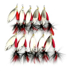 HENG JIA Taobao Source Rotation Glitter Lure 7cm/8.4g Metal Glitter Feather Lure Wholesale