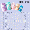 Miscolic foreign trade explosion INS net red same butterfly nail sticker butterfly nail sticker butterfly hot gold nail sticker