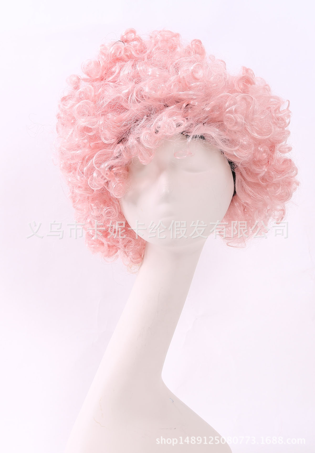 Nuevo estilo de cabello de fans de polvo de moda europea y americana rizos