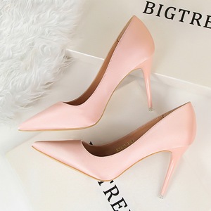 822-1 han edition fashion simple thin and sexy high-heeled silk light mouth tines show thin nightclub single shoes High 