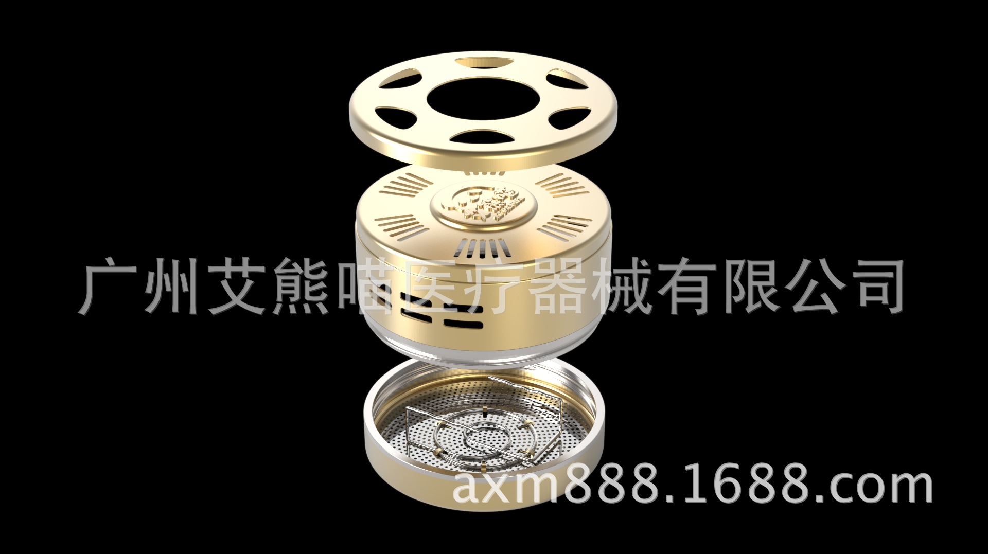 艾熊喵双插针艾灸盒.160