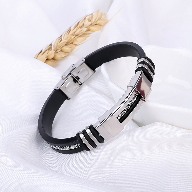 1 Pieza Moda Forma De U Acero Inoxidable Brazalete display picture 4