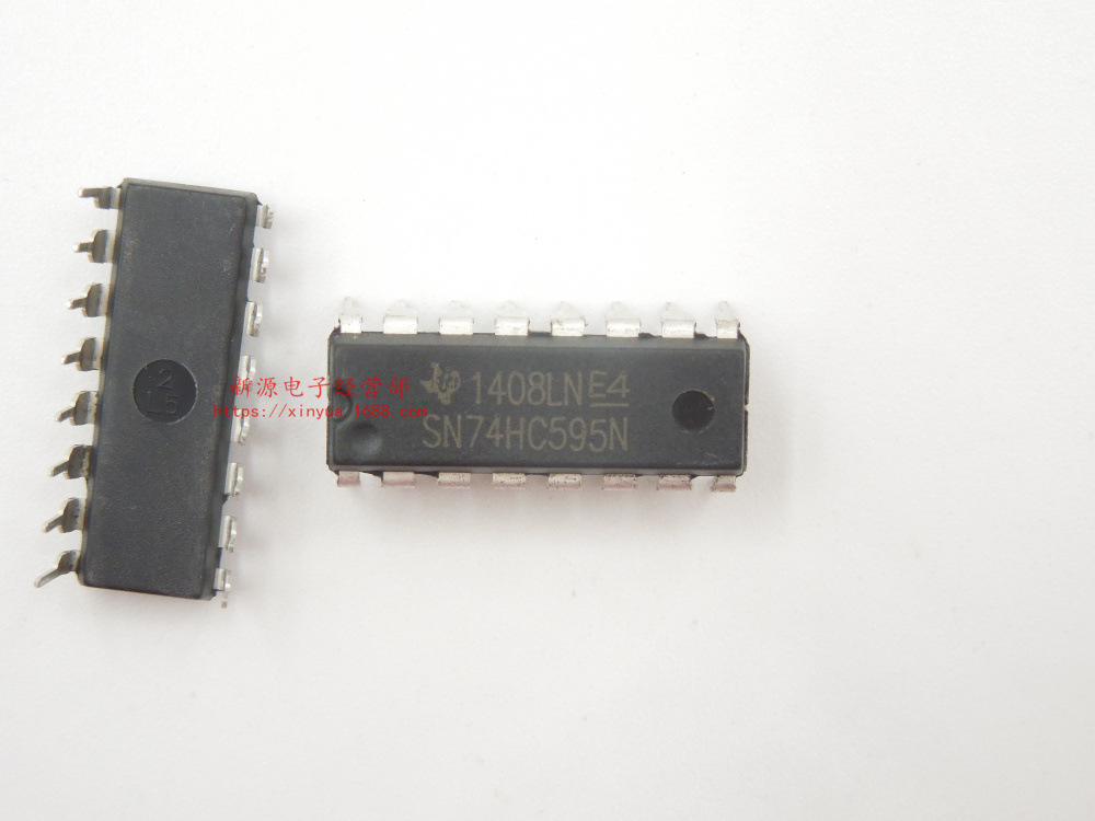 SN74HC595N DIP-16 8位串行输入输出并行输出寄存器 74HC595