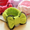 Fresh Japanese headband with bow for face washing, scarf