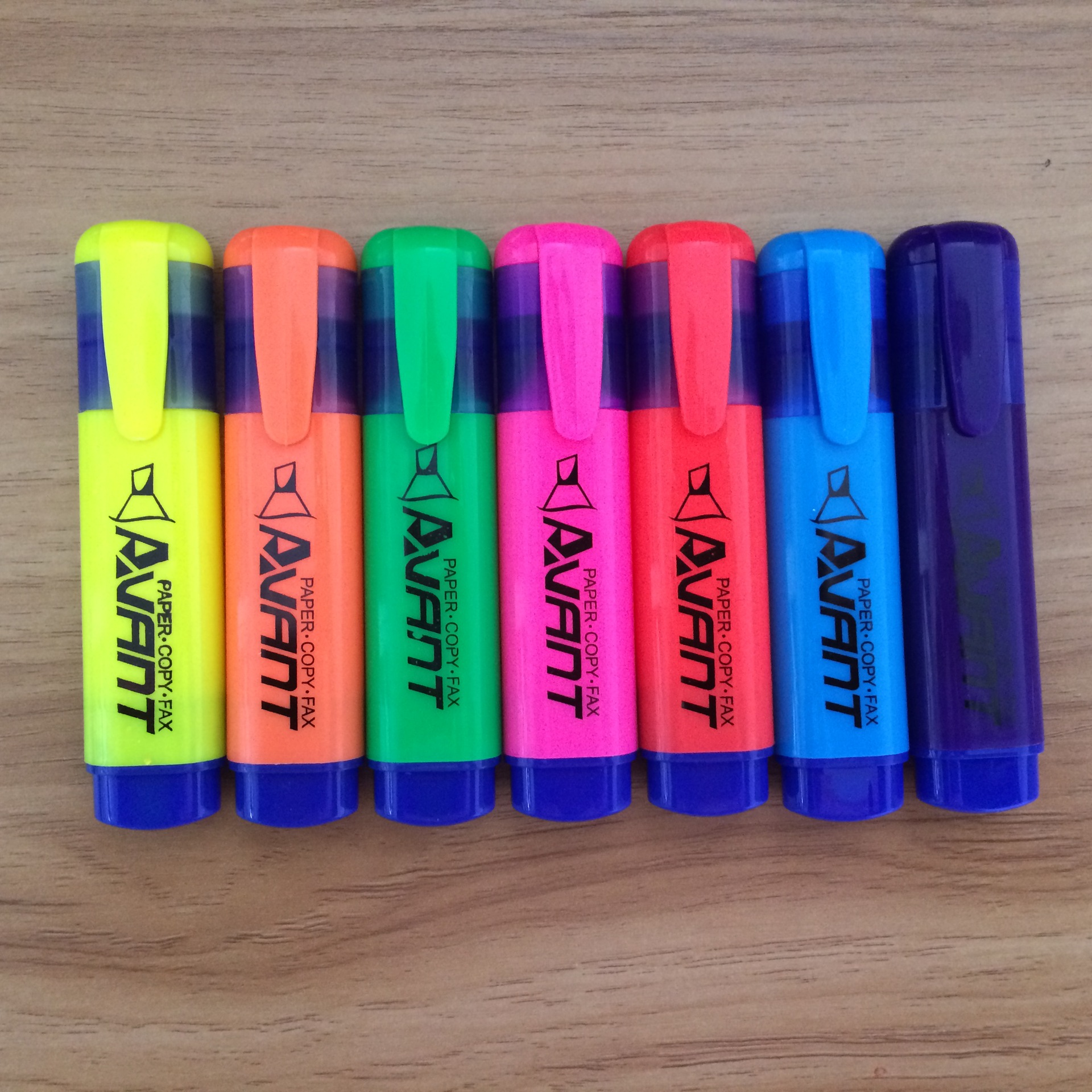 【廠家直銷】 歐奇 501 盒裝熒光筆 七色  彩色 螢光筆 定制