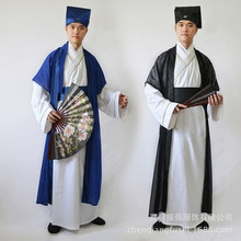 新款古装书生才子表演服中国古代服装影视书童演出服汉服男戏服