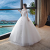 Korean wedding dress new fashion bride wedding white wedding dress