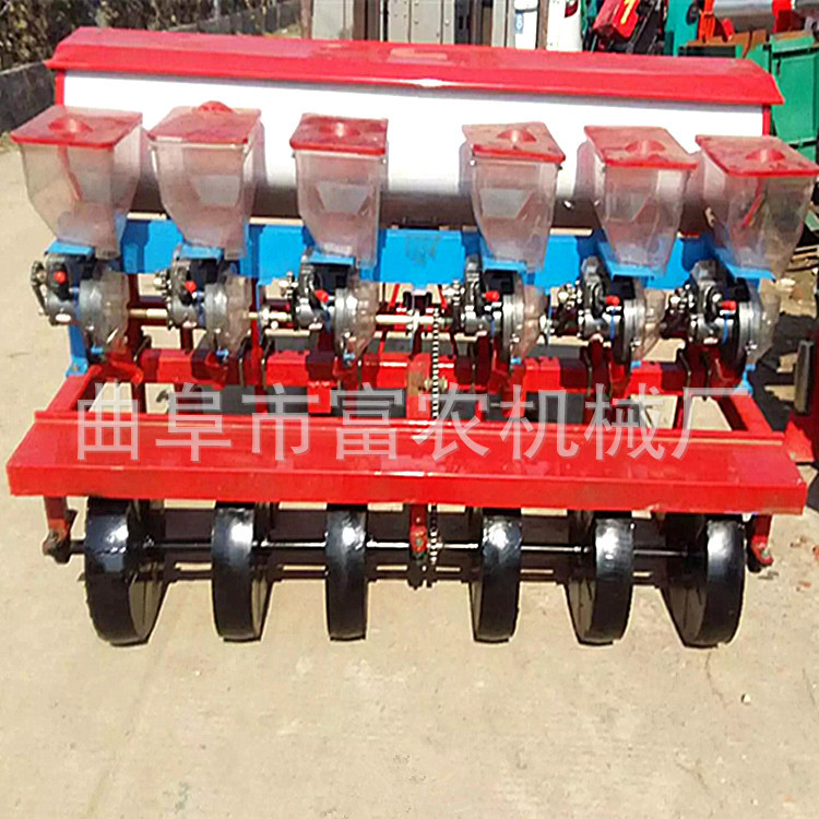 四轮大豆播种机 多功能大豆施肥播种机 黄豆播种机