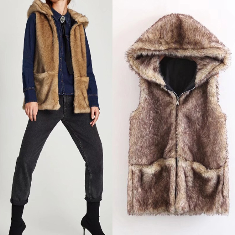 Gilet femme en Mélange de fibres chimiques - Ref 3318119 Image 1