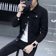 2025秋冬新款牛仔外套男青少年男式夹克薄款休闲潮流上衣一件代发