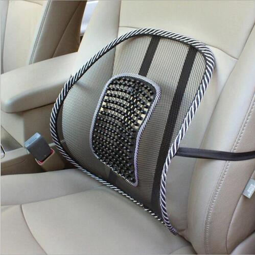Thick steel wire leather nail lumbar cushion, summer cool and breathable ice silk office car cushion, massage cushion, health care lumbar cushion