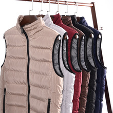 Áo khoác nam mới 2019 dày áo ấm cotton xuống vest nam mùa đông vest vest không tay áo cotton Áo bông