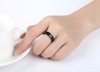 Men's fashionable jewelry, glossy ring stainless steel, Korean style