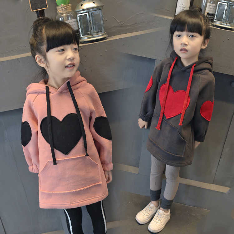 [Children's clothing On behalf of ]baby thickening Sweater girl Plush jacket Hooded Wei Yi skirt cx