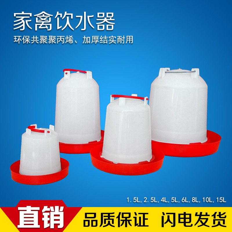 鸡用饮水器 鸽子鹌鹑小鸡喂水器加厚塑料水槽 养鸡养殖设备 水壶