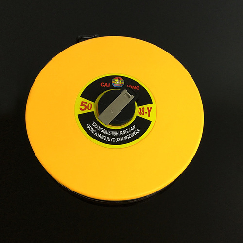 Hand-operated measuring tape, ABS fiber disc leather tape, engineering surveying tape, waterproof super tough tape