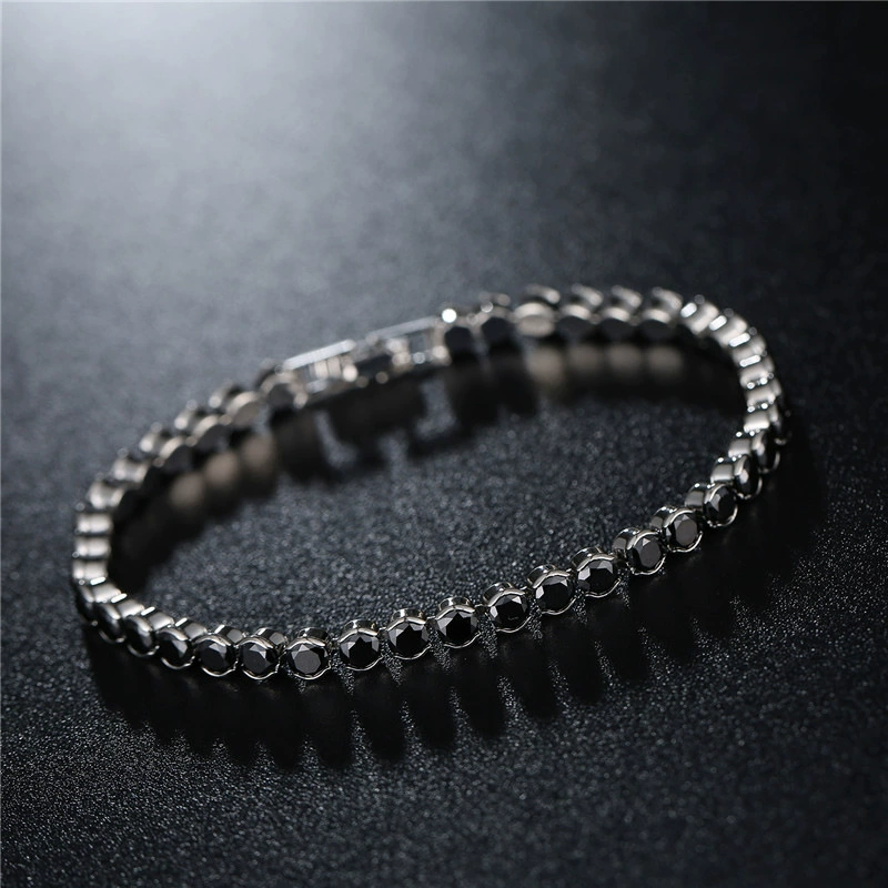 Модный аксессуар, кристал bracelet натуральный камень, европейский стиль, 4 мм, оптом