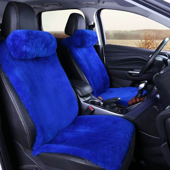 Автомобильная Подушка Новый стиль Овчина Австралия Импортированный мех Одна маленькая Талия Автомобильная спинка Теплая подушка