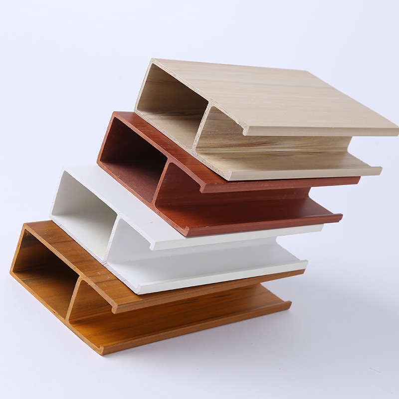 goods in stock Supply Room Ceiling decoration Material Science Green wood Buckle Ecological wood smallpox WPC suspended ceiling