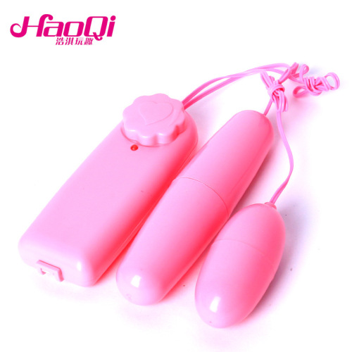 Manufacturer wholesale fun double vibrator, long and short vibrator, female appliances, female masturbation device, remote control double vibrator