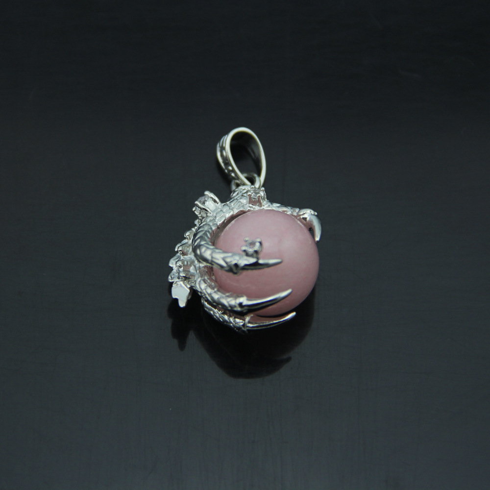 1 Piece Hip-Hop Dragon Claw Alloy natural stone Unisex Necklace