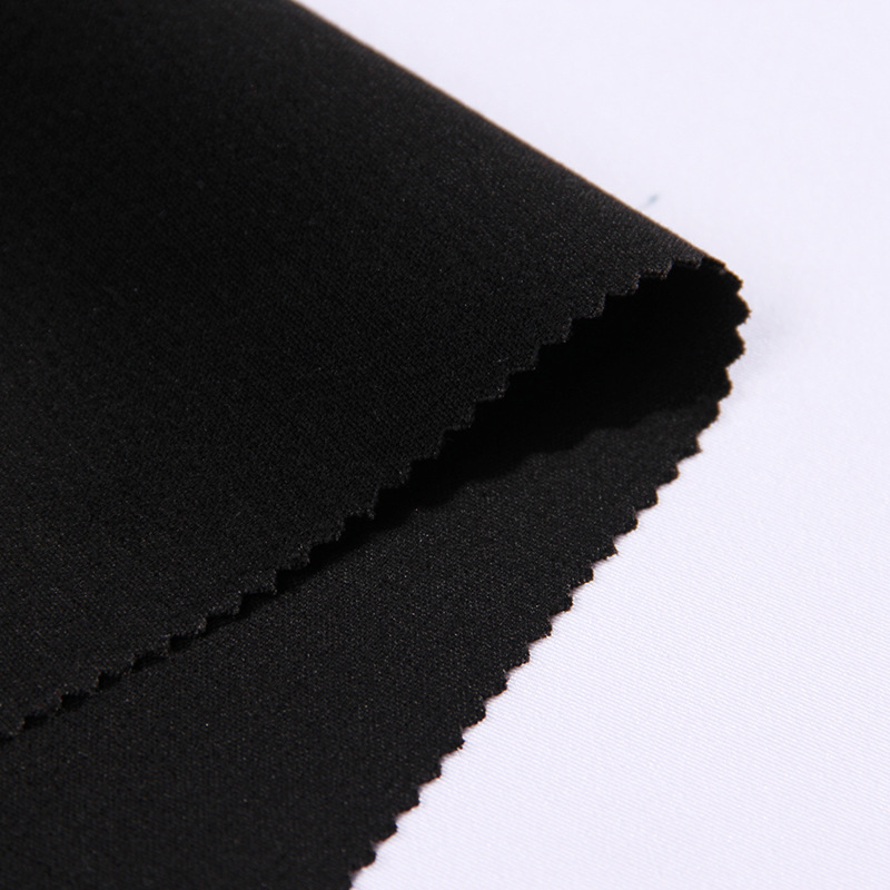 【鹏越】32S/2TR双层四面弹 时尚女装服装面料 涤粘混纺布料