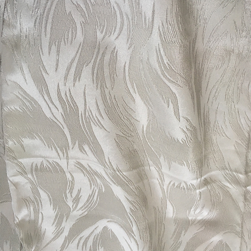 丝粘弹力提花  服装衣服连衣裙面料 丝粘弹力纯色提花材质面料